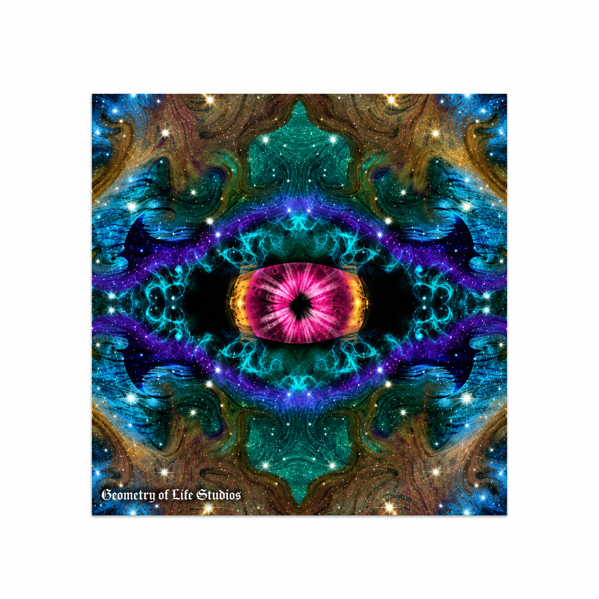 Cosmic Iris - Canvas  (10″×10″)