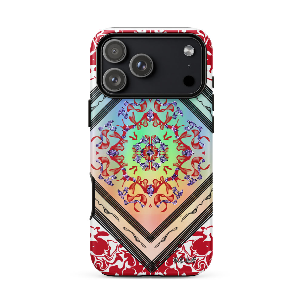 Crimson Fractal - Tough Case for iPhone